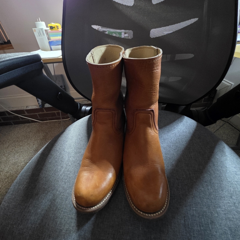 Frye SunRise Short Vintage Leather Womens Boots - Picture 3 of 8